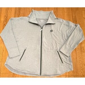 OGIO Men's 4XL Gray Full Zip Jacket Athletic Fleece Performance Zip Up Pockets